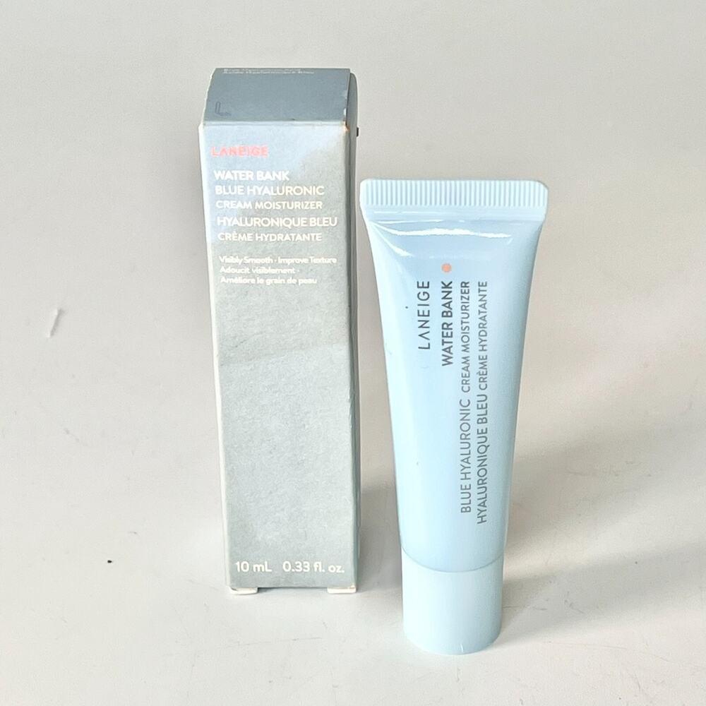 Laneige Water Bank Blue Hyaluronic Cream Moisturizer Hydration Travel .33 oz NIB